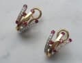 Estimation des Boucles d’oreille en Or 18 Carats de la Bijouterie Kestermans Ornées de Rubis
