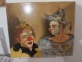 Estimation de la Peinture sur Toile des Années 1980: Un Aperçu du Tableau Mazé deux Clowns