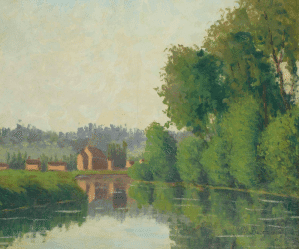 Tableau Paysage Marius Borgeaud : expertise et estimation Tableau Paysage Marius Borgeaud : expertise et estimation