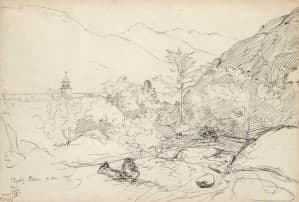 Dessin Jean-Baptiste Corot : estimation gratuite