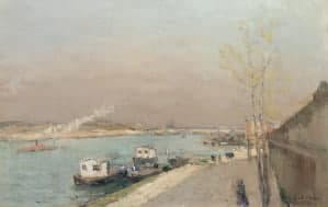 Peinture Paris Seine Albert Lebourg : expertise et estimation