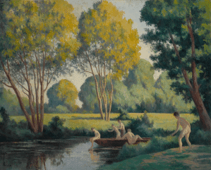 Tableau baignade Maximilien Luce : expertise et estimation Tableau baignade Maximilien Luce : expertise et estimation