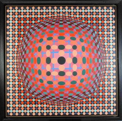 Vente pour 90 000 euros d’une toile de Victor Vasarely