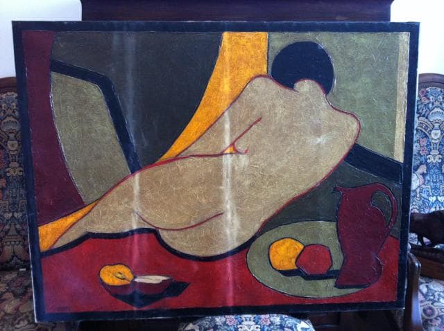 Estimation de la Peinture NU “ASIAN” par l’Artiste Stéphane GISCLARD datant de 1990