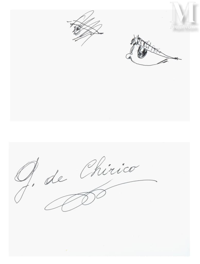 Dessin Giorgio de Chirico : estimation gratuite