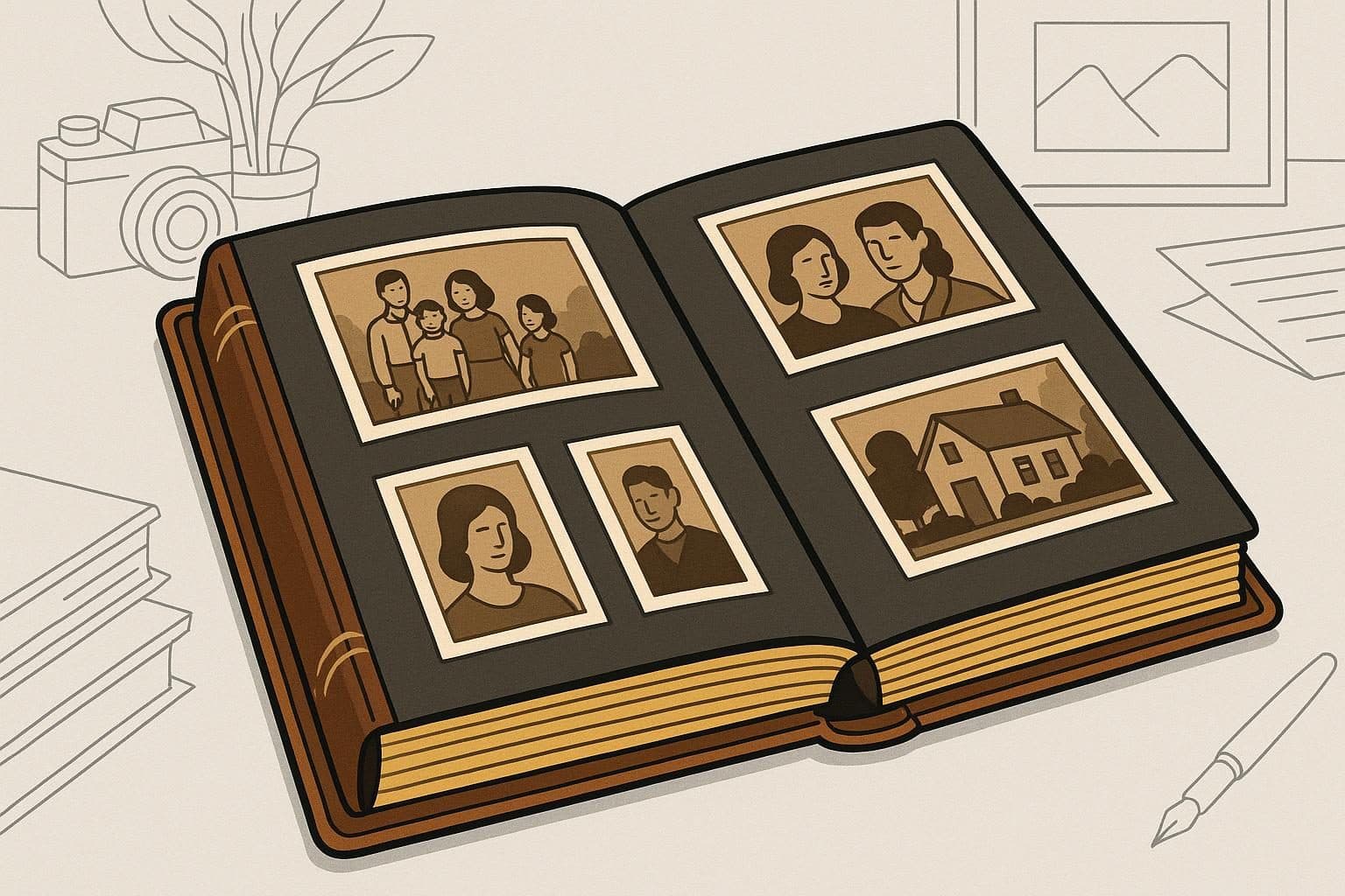 Album photo de famille