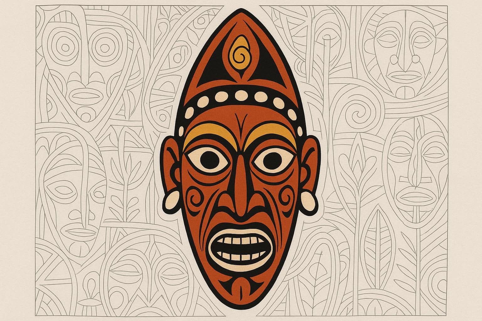 Masque océanien