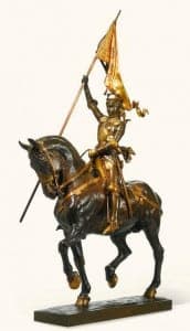 Statuette Jeanne d’Arc Emmanuel Frémiet : expertise et estimation Statuette Jeanne d’Arc Emmanuel Frémiet : expertise et estimation