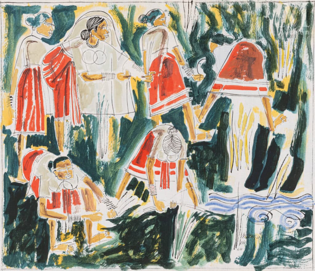 Art indien : la figuration stylisée (années 1950–1990) Art indien : la figuration stylisée (années 1950–1990)