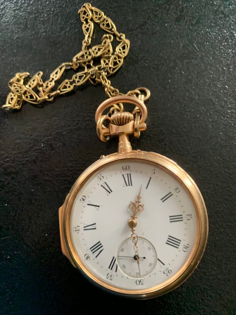 “Estimation d’une montre à gousset en or 18k de la marque Goulet Paris datant de la fin du 19ème et du début du 20ème siècle”