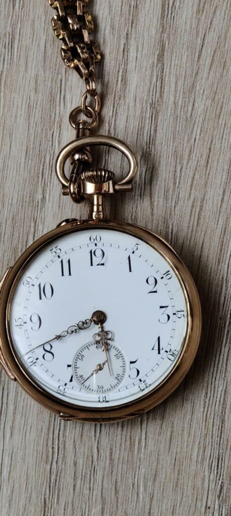Estimation de la valeur d’une montre gousset Breguet à spirale en bon état et fonctionnelle avec 17 rubis