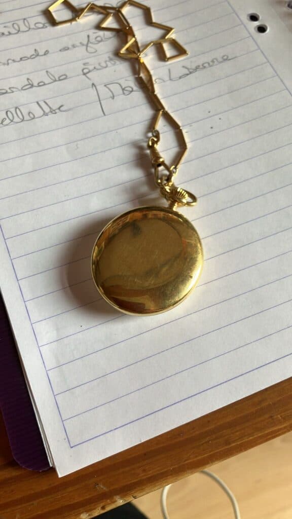 “Estimation de la valeur d’une montre de gousset Lancel vintage des années 70 en or 18K”