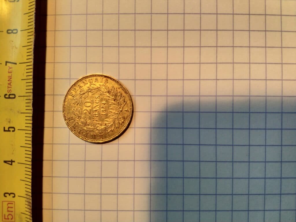 20 francs or 1854 Napoléon III – pièce d’or ancienne