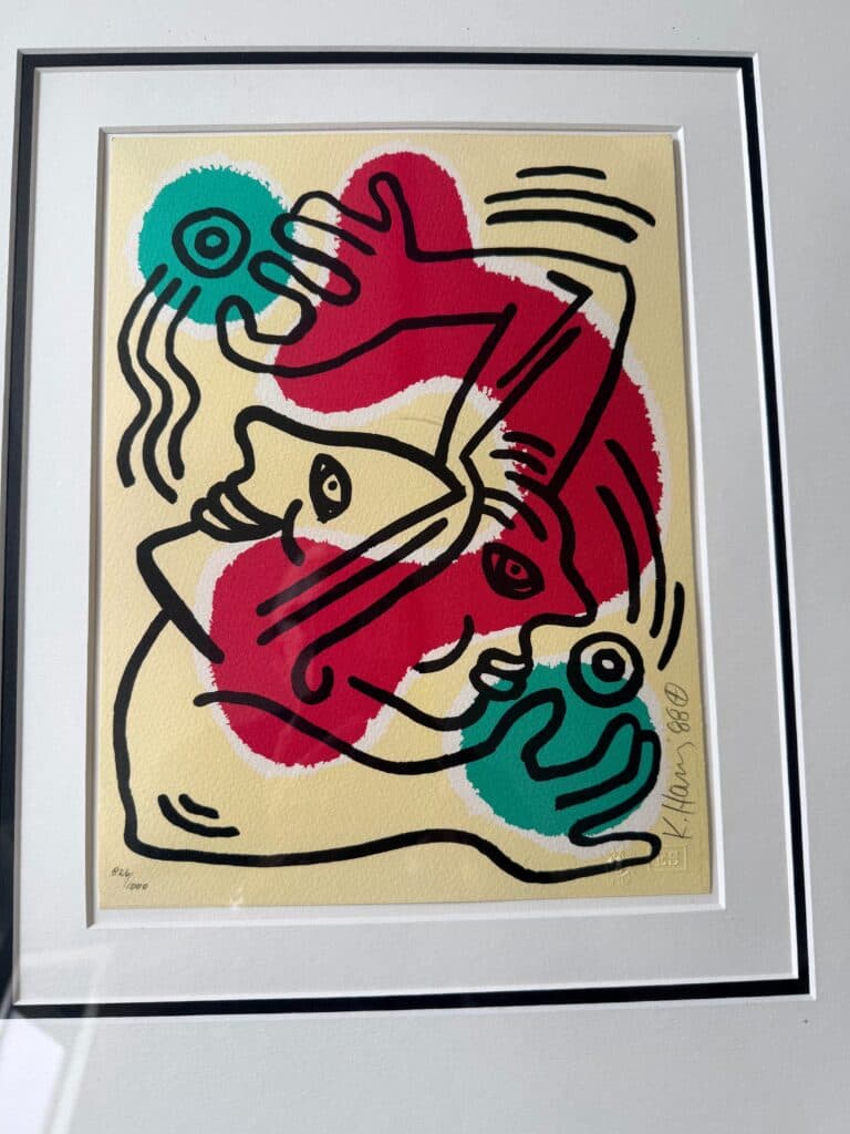 Estimation gratuite d’une lithographie signée de Keith Haring sur papier Arches Estimation gratuite d’une lithographie signée de Keith Haring sur papier Arches